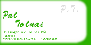 pal tolnai business card